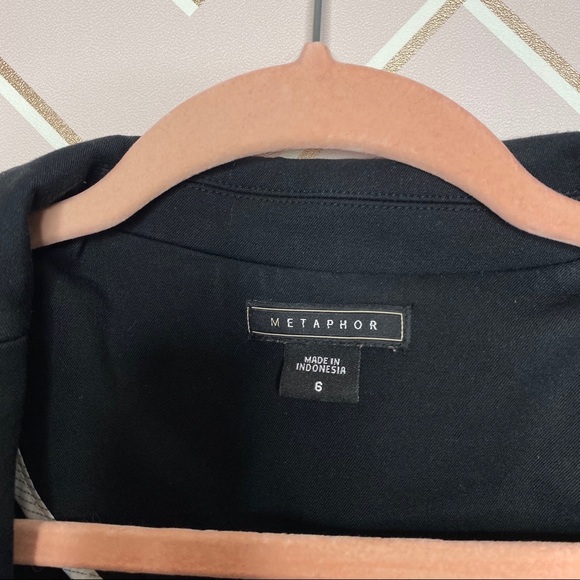 Metaphor Black Blazer Size 6 - Picture 3 of 3